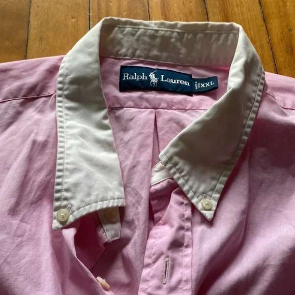 Ralph Lauren pink button down shirt - Picture 2 of 8